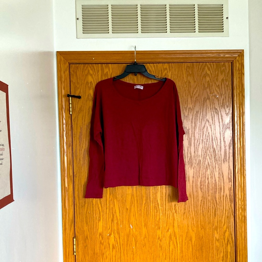 Michael Stars red Long Sleeve Top